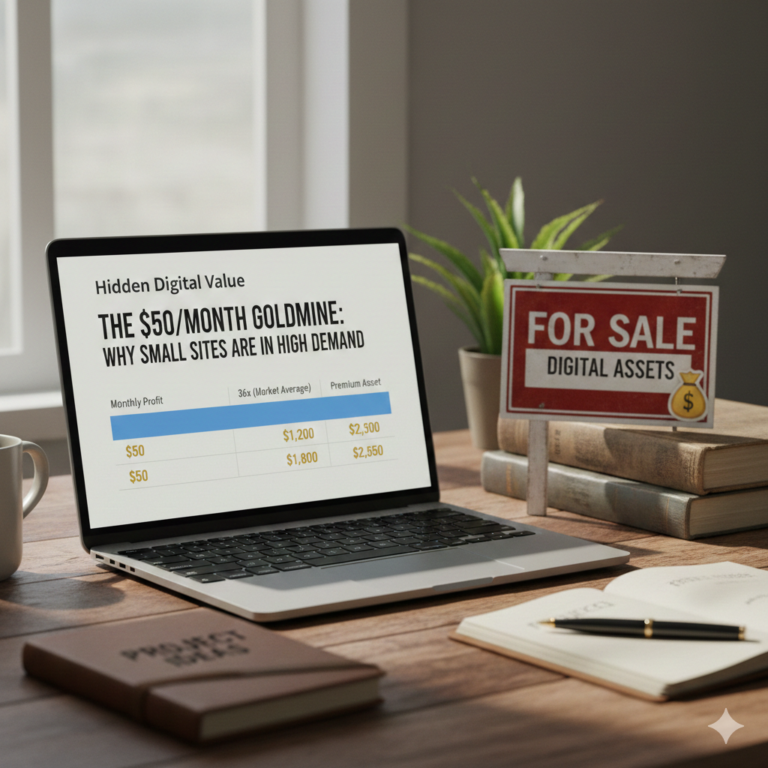 How to sell an old website on a marketplace.